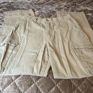 Gap Cargo Pants Mens 33x32 Brown Khaki  Utility Pockets Cotton Casual Loose‎